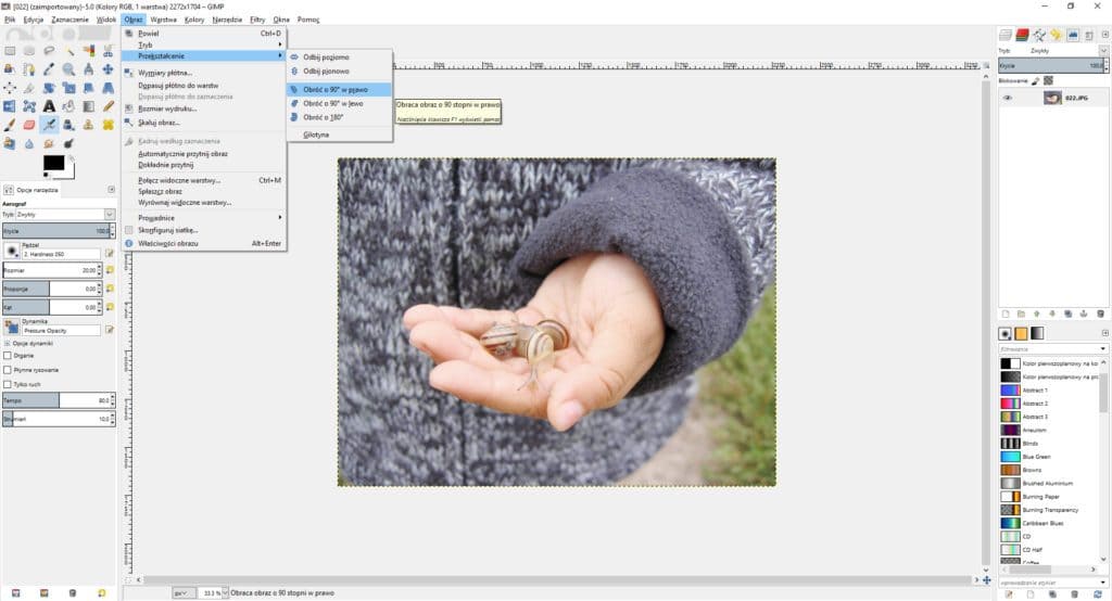 Kolaż ze zdjęć w GIMPIe - tutorial 6